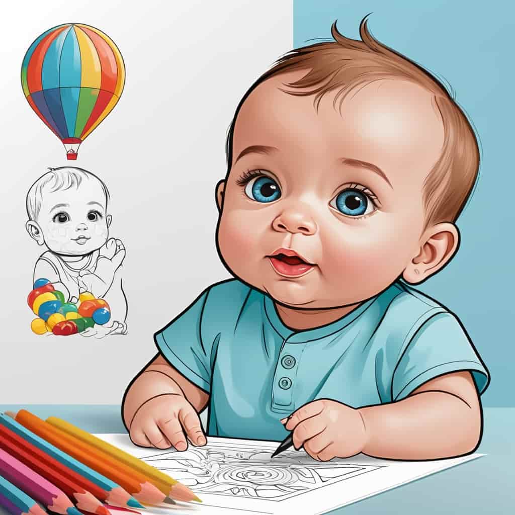 Childen Coloring Page