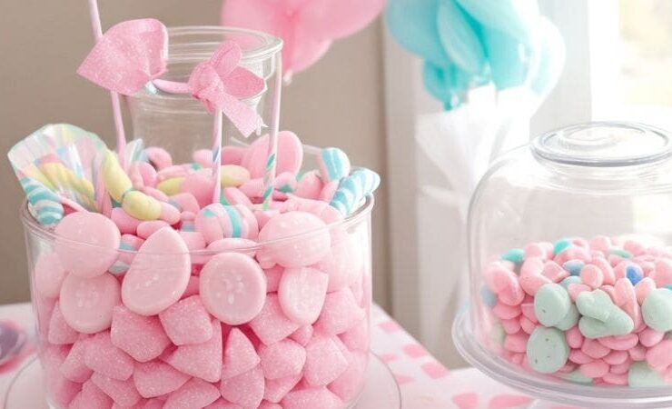 Baby shower candy