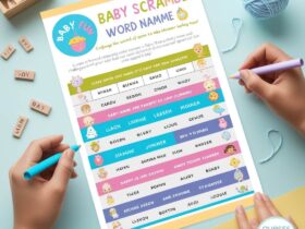 Baby Shower Word Scramble