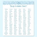 Baby Shower Word Scramble