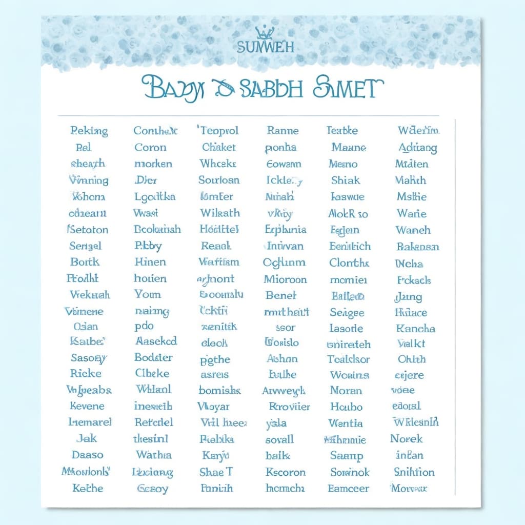 Baby Shower Word Scramble