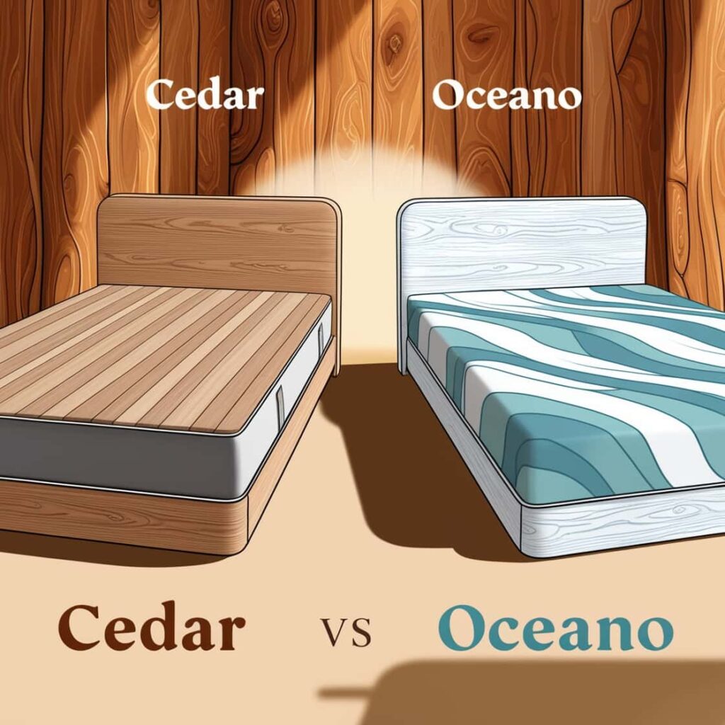 Mattress Comparison Cedar vs. Oceano