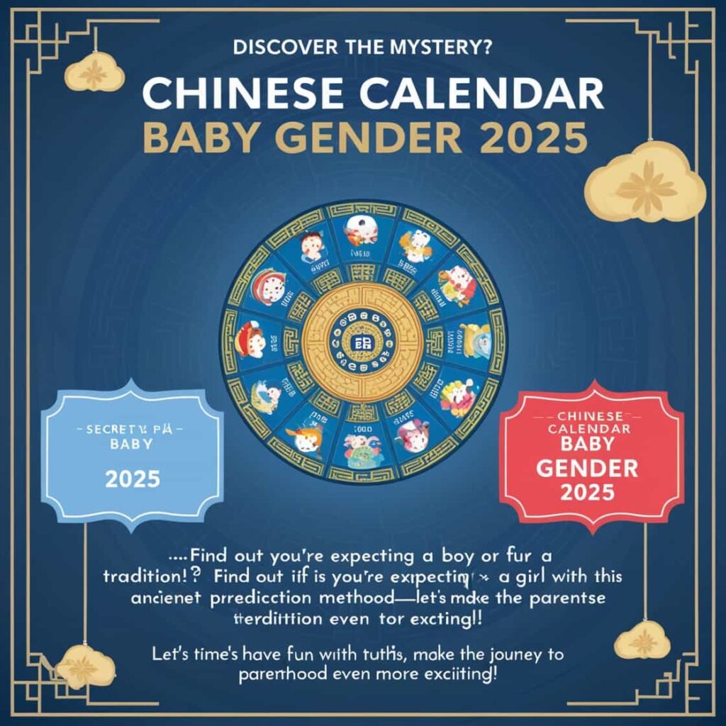 calendar baby gender 2025