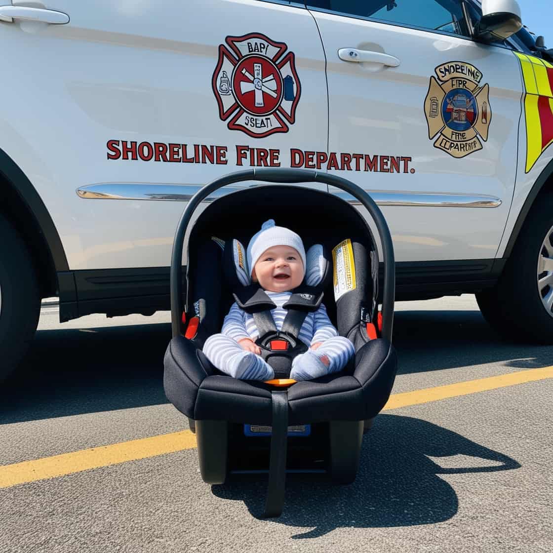 Shoreline fire Department Baby Car Seat